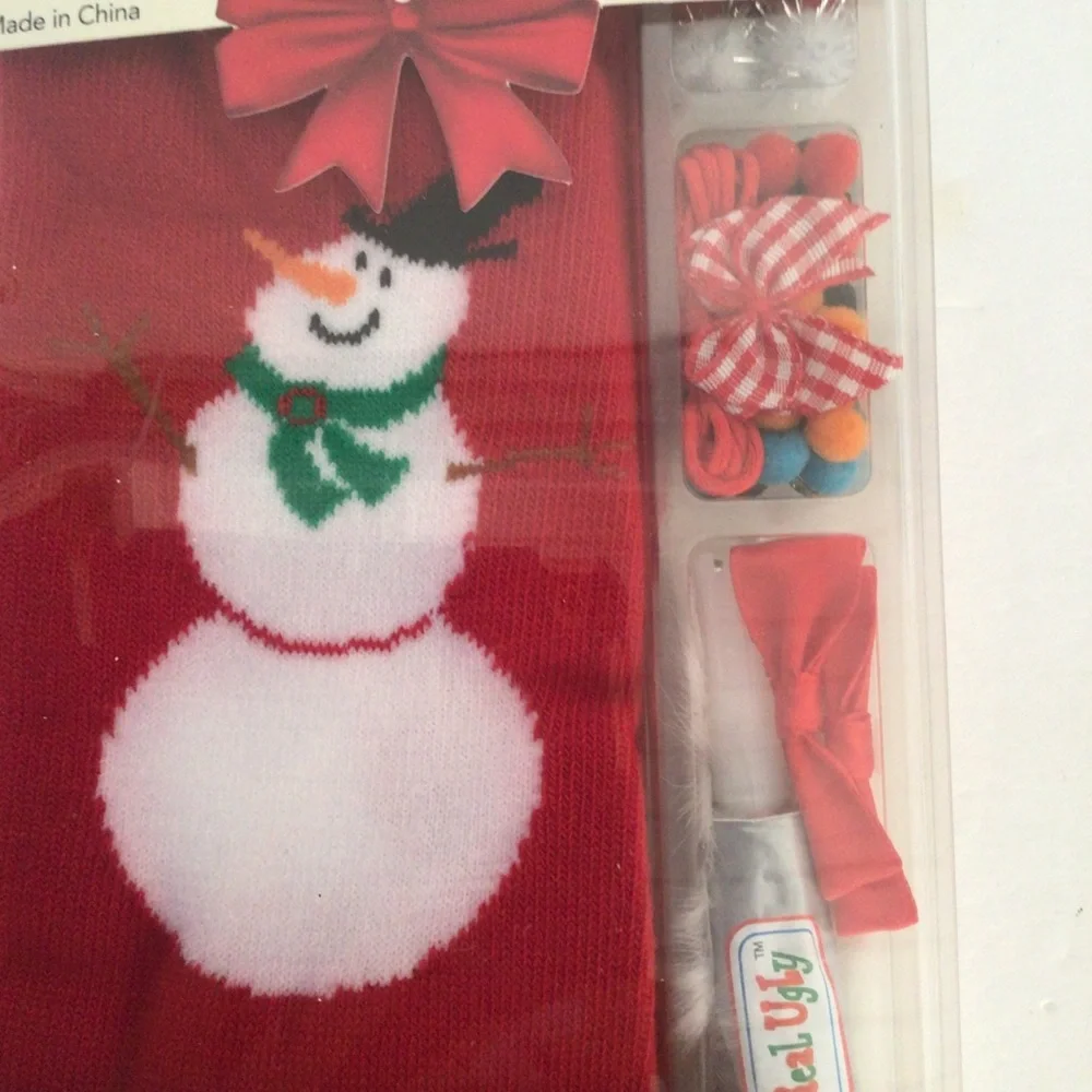 SOXLAND REAL UGLY DESIGN YOUR OWN CHRISTMAS SOCKS NWT